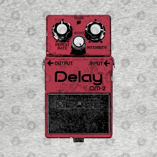 DM-2 Delay Pedal Guitar FX Fan Art Design by DankFutura